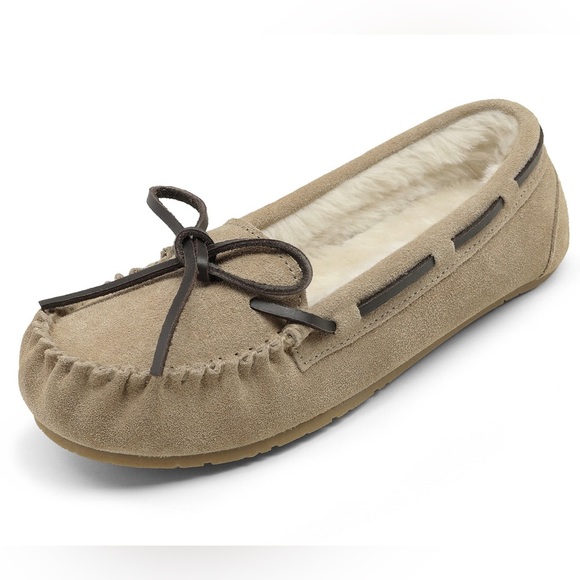 Dream‎ Psirs Faux Suede Moccasin Slippers women’s size 11 - Picture 1 of 10
